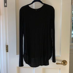 Theory, Black Long Sleeve Shirt, M